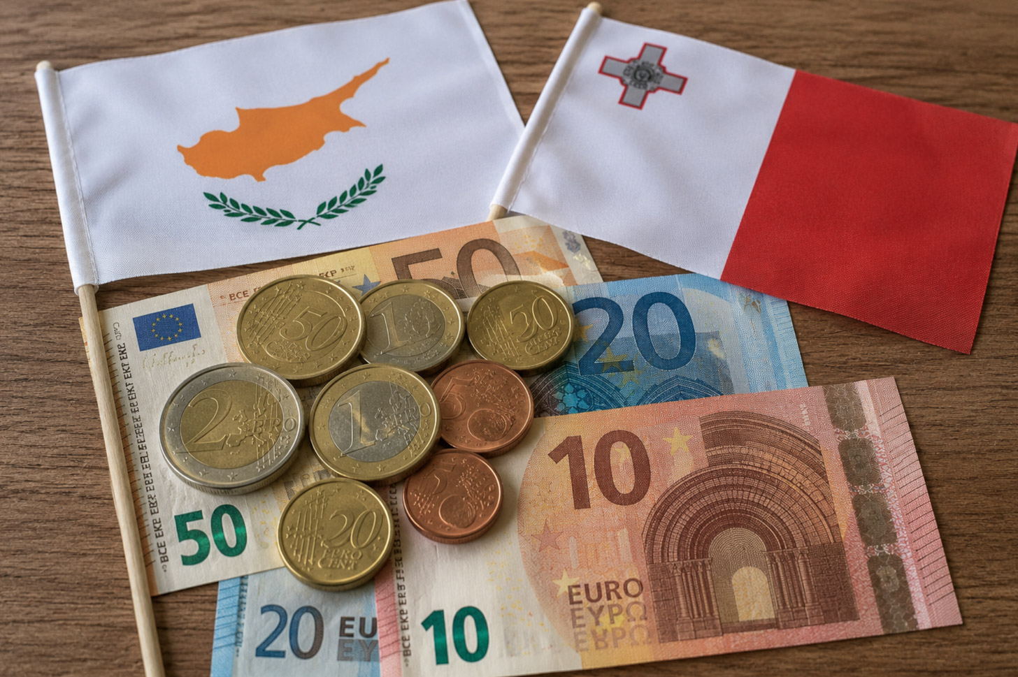 Cyprus en Malta hebben op 1 januari 2008 de euro ingevoerd. Lees wat dit betekende voor inwoners, toeristen en de eurozone.