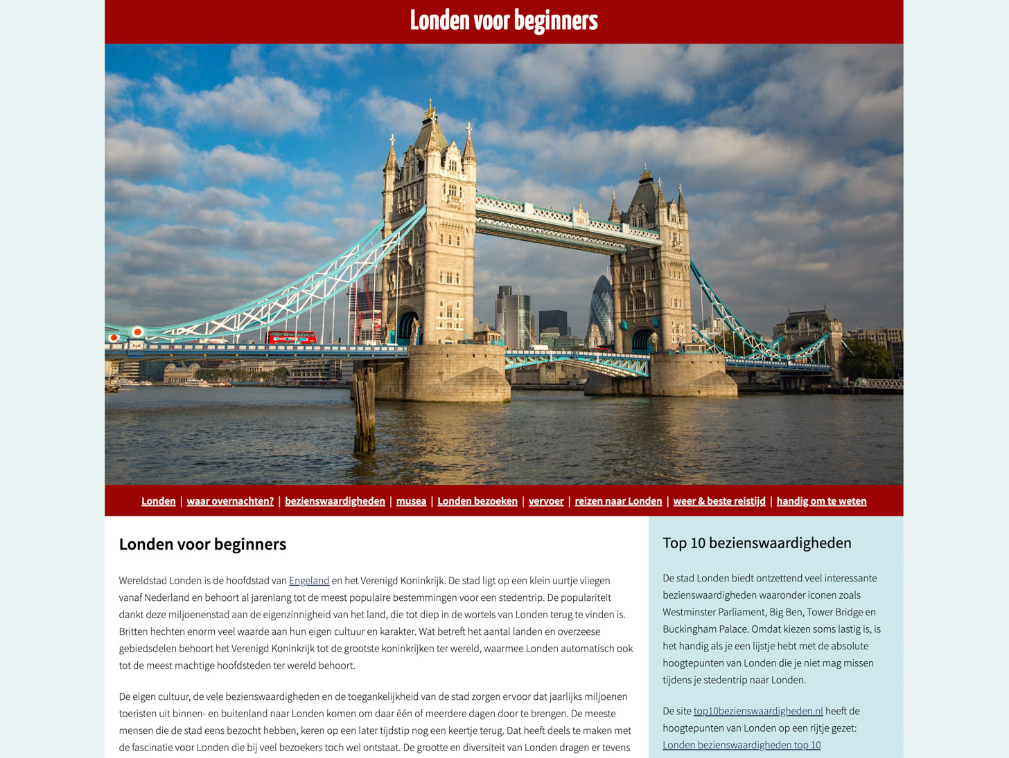 Londen voor beginners