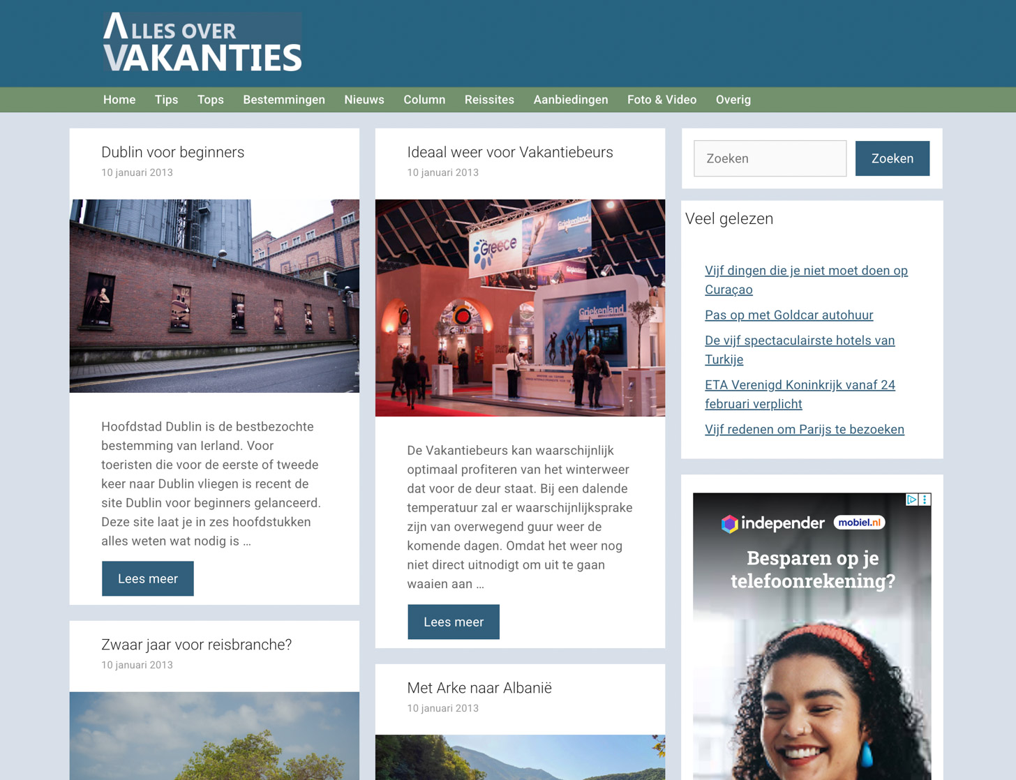 Alles over vakanties
