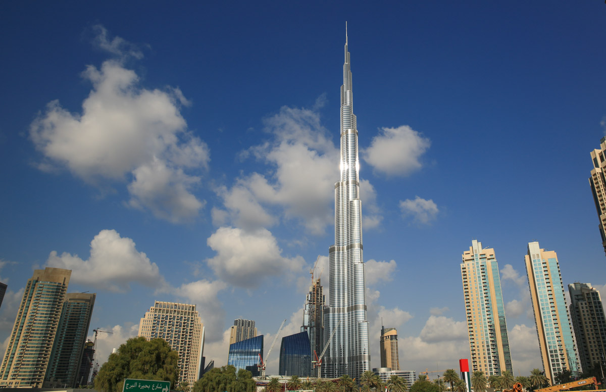 De prachtige Burj Khalifa in Dubai