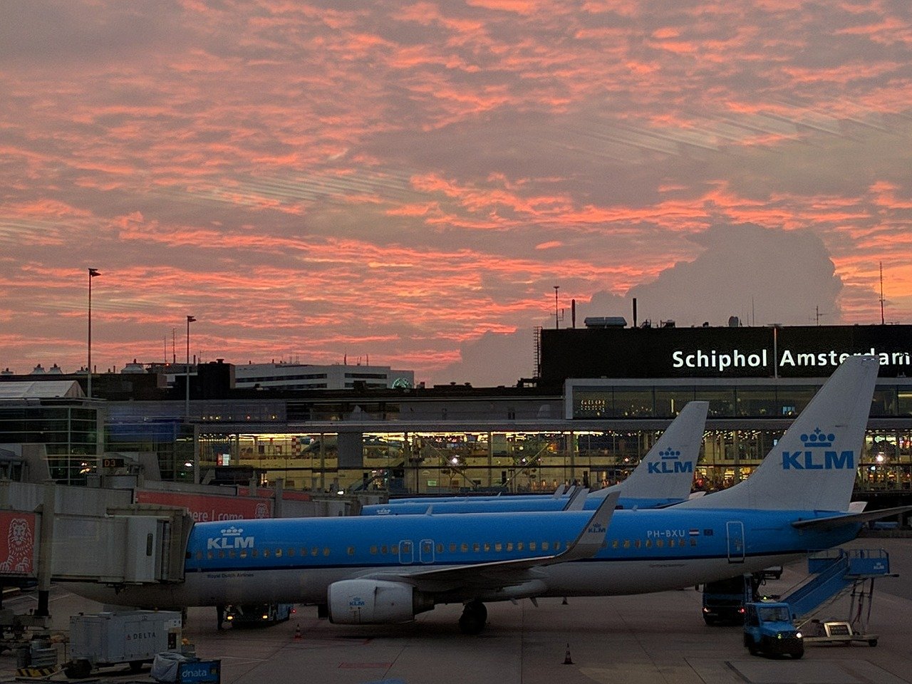 vroege vlucht Schiphol