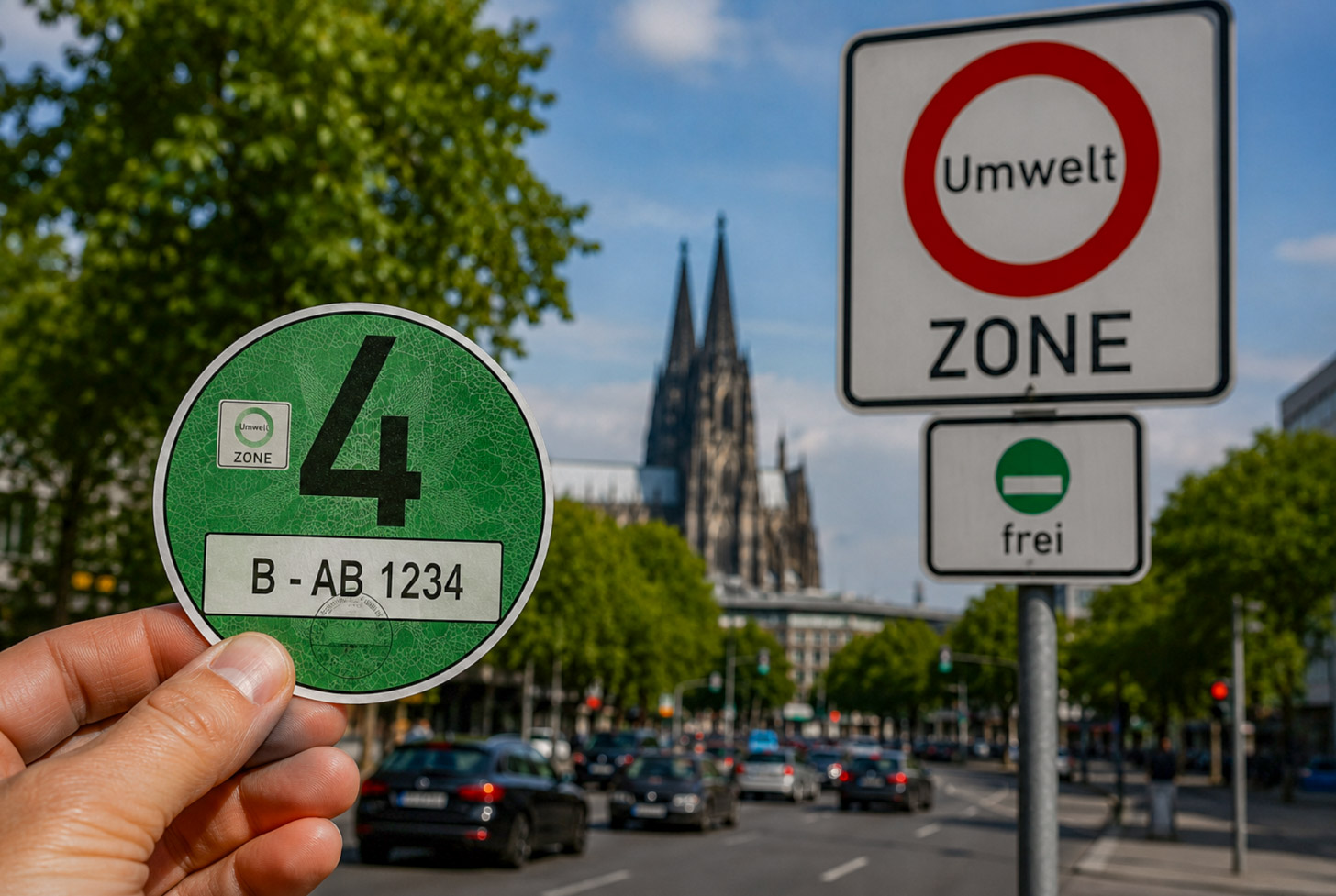 Waar is een milieusticker in Duitsland verplicht?