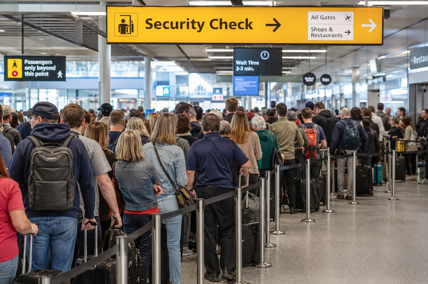 Vlucht gemist door lange wachtrijen op de luchthaven: wie betaalt de schade?