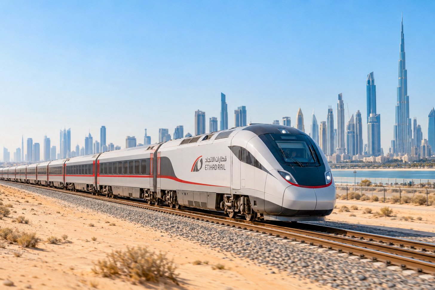 Etihad Rail - trein naar Abu Dhabi