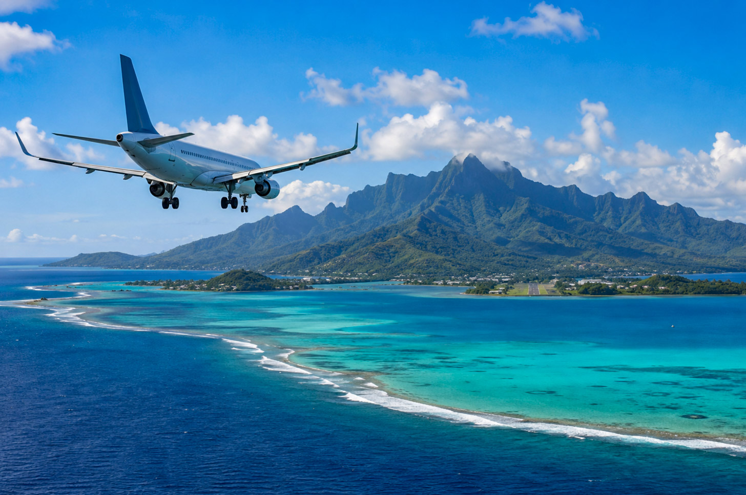vliegen naar Frans-Polynesië