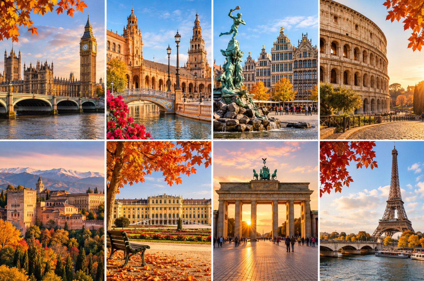 Populaire steden in de herfstvakantie